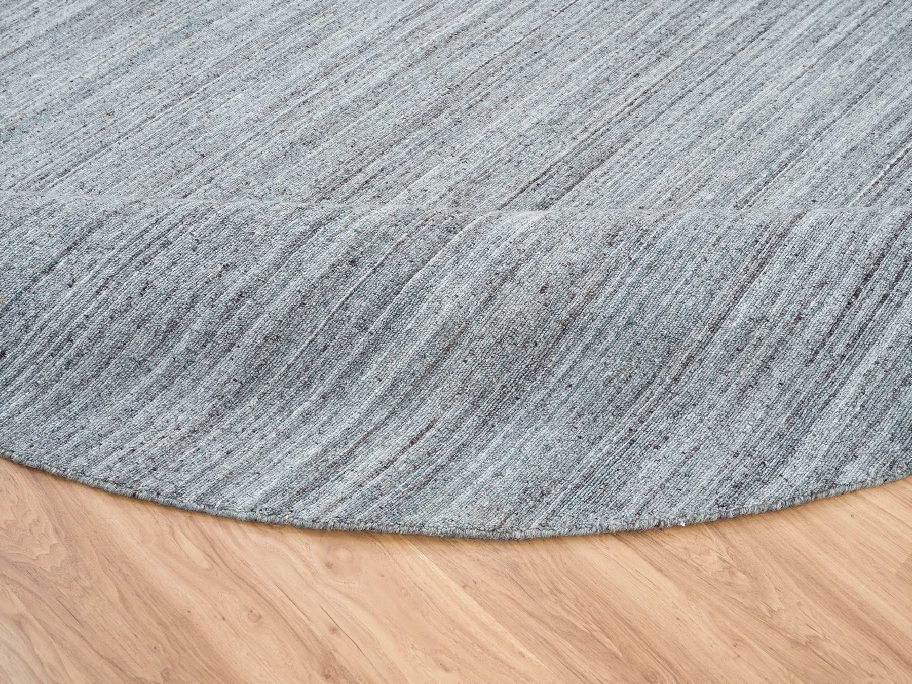 Modern / Contemporary hand-knotted wool rug in Gray, 11'10" x 11'10" — SKU O065559 (view 6)