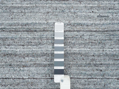 Modern / Contemporary hand-knotted wool rug in Gray, 11'10" x 11'10" — SKU O065559 (view 7)