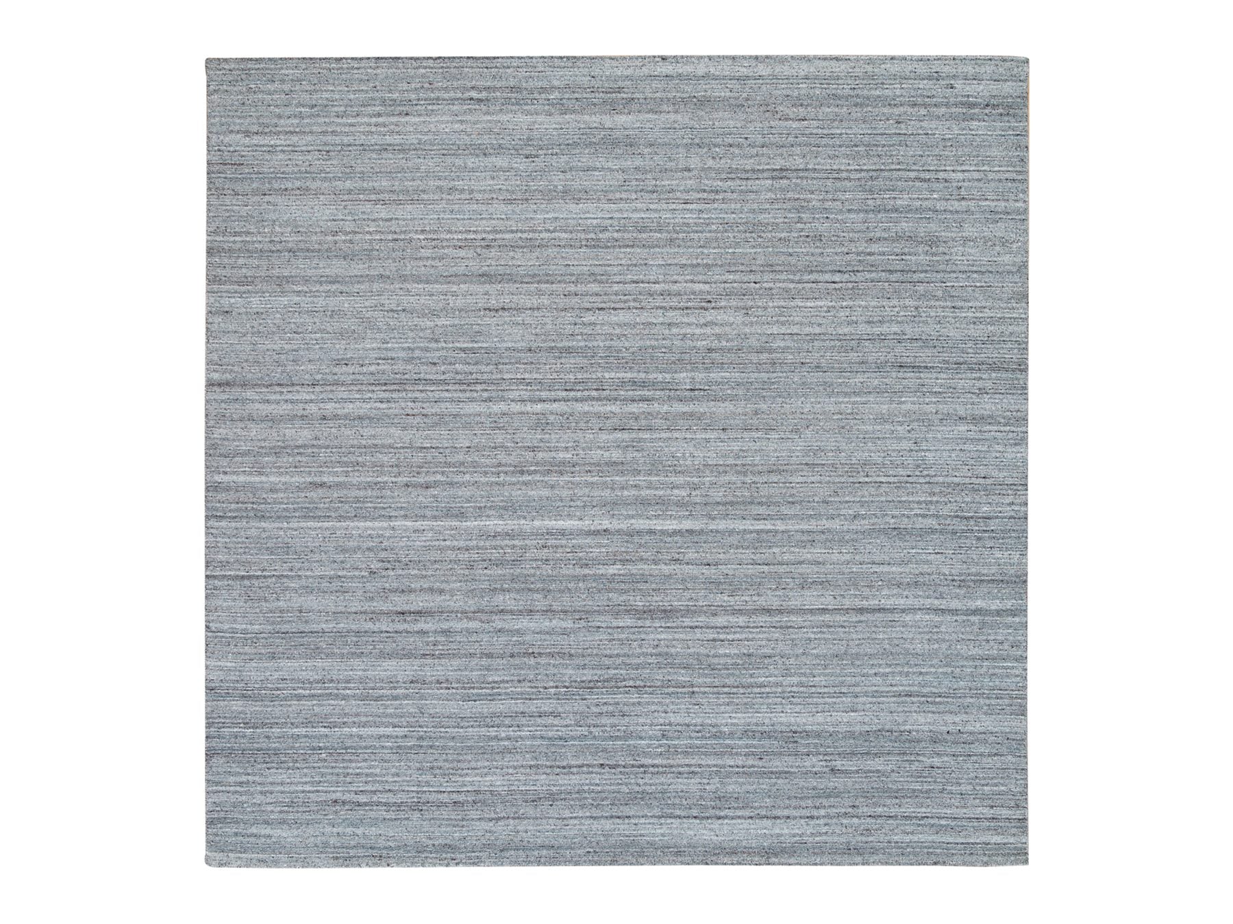 Modern / Contemporary hand-knotted wool rug in Gray, 8'1" x 8'1" — SKU O065561