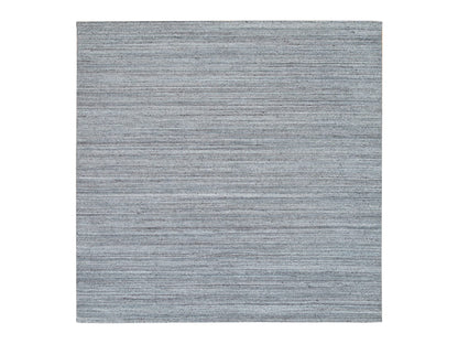 Modern / Contemporary hand-knotted wool rug in Gray, 8'1" x 8'1" — SKU O065561