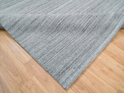 Modern / Contemporary hand-knotted wool rug in Gray, 8'1" x 8'1" — SKU O065561 (view 6)