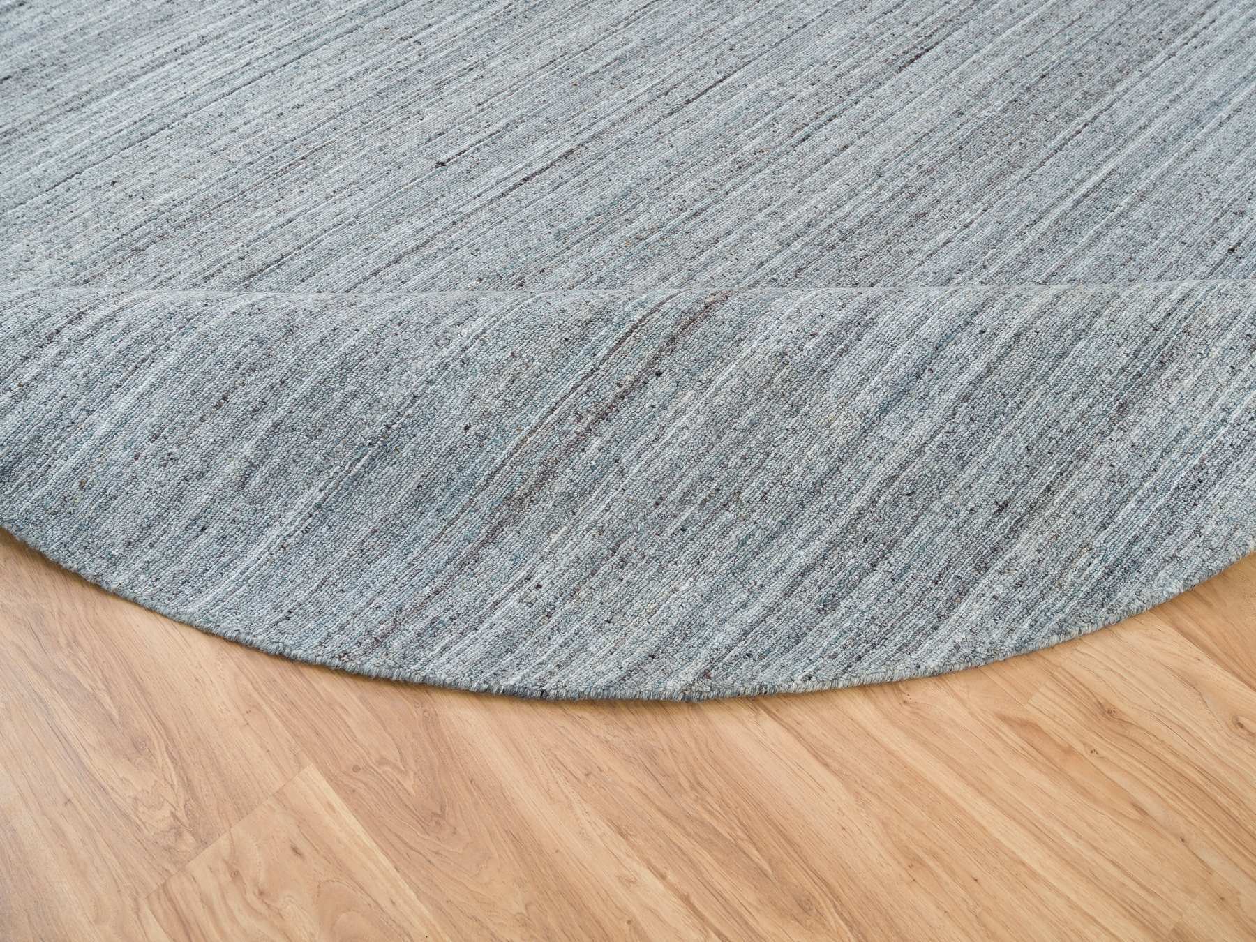 Modern / Contemporary hand-knotted wool rug in Gray, 10'1" x 10'1" — SKU O065563 (view 6)