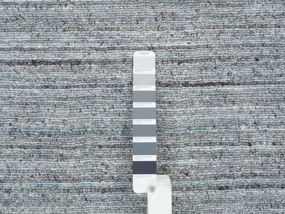 Modern / Contemporary hand-knotted wool rug in Gray, 10'1" x 10'1" — SKU O065563 (view 7)