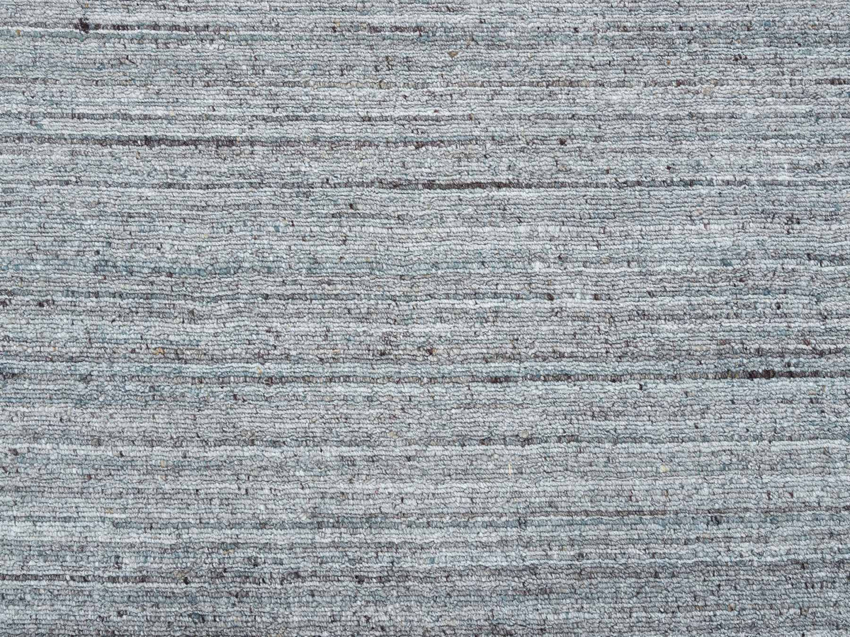 Modern / Contemporary hand-knotted wool rug in Gray, 10'1" x 10'1" — SKU O065563 (view 8)