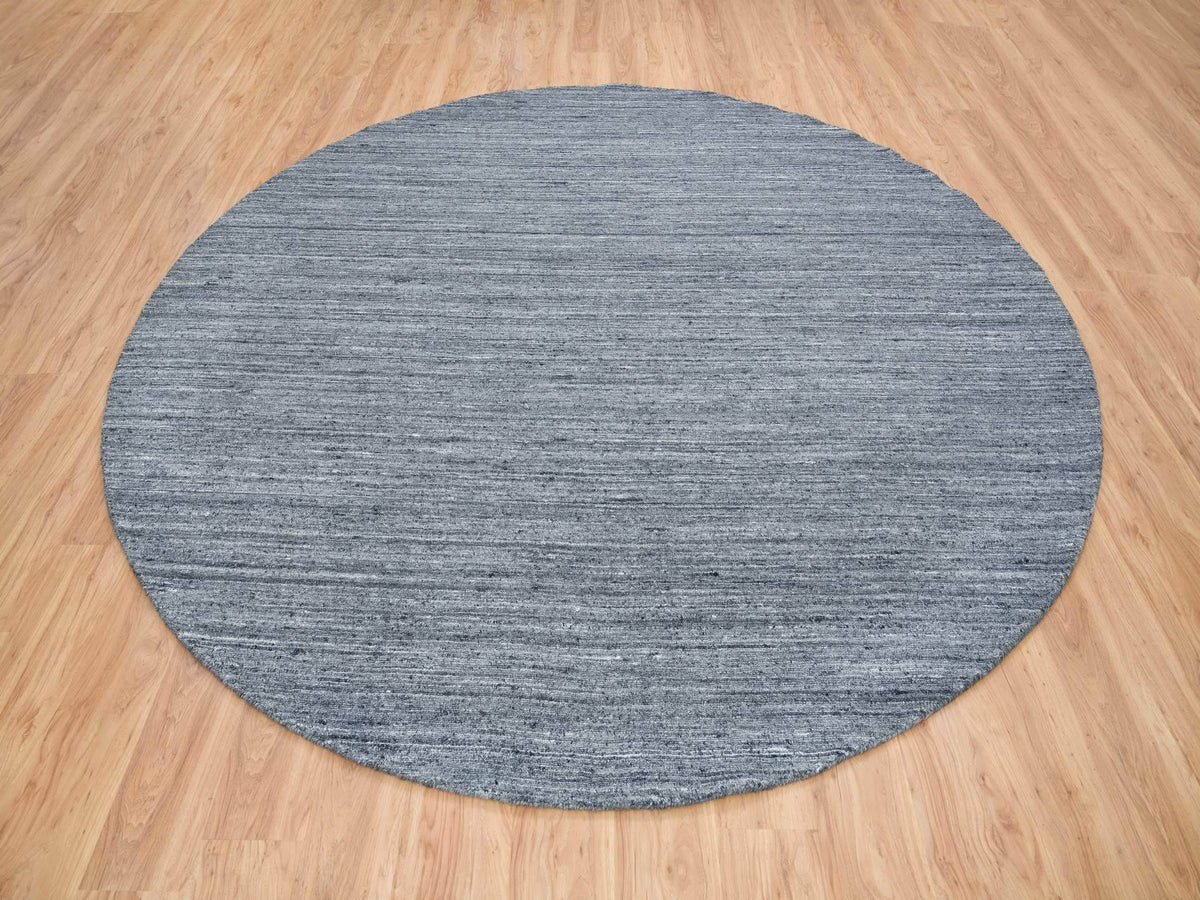 Modern / Contemporary hand-knotted wool rug in Gray, 10' x 10' — SKU O065564 (view 2)