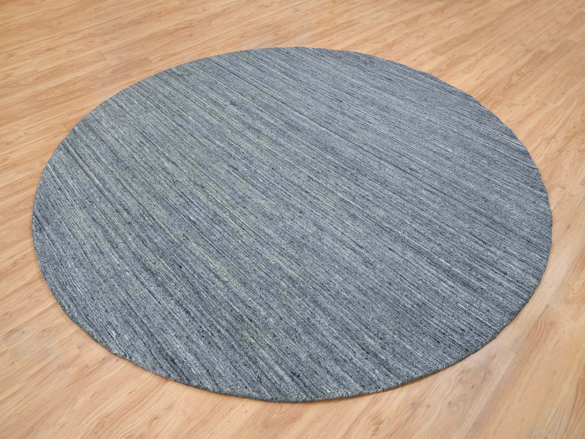 Modern / Contemporary hand-knotted wool rug in Gray, 10' x 10' — SKU O065564 (view 3)