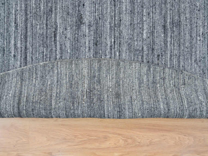 Modern / Contemporary hand-knotted wool rug in Gray, 10' x 10' — SKU O065564 (view 4)