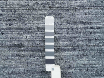 Modern / Contemporary hand-knotted wool rug in Gray, 10' x 10' — SKU O065564 (view 7)