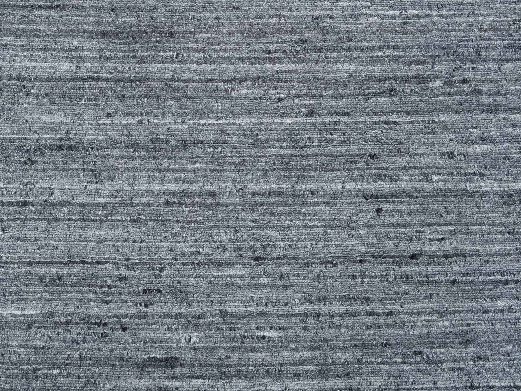 Modern / Contemporary hand-knotted wool rug in Gray, 10' x 10' — SKU O065564 (view 8)