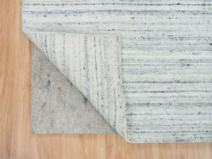 Modern / Contemporary hand-knotted wool runner in Ivory, 2'8" x 14' — SKU O065569 (view 3)