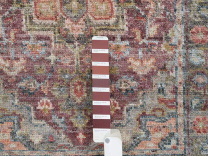 Red 2'7" x 6'0" Tribal Hand knotted Wool Rug - Sku: O065602