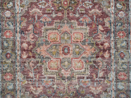Red 2'7" x 6'0" Tribal Hand knotted Wool Rug - Sku: O065602