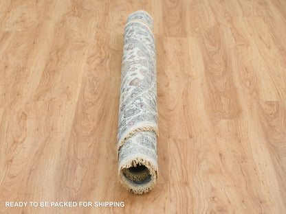 Shiraz Tribal & Geometric hand-knotted wool rug in Ivory, 5'10" x 5'10" — SKU O065615 (view 6)