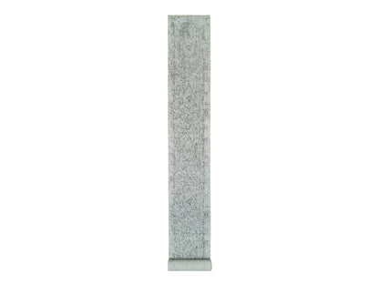 Transitional hand-knotted wool/silk runner in Gray, 2'5" x 22' — SKU O065628