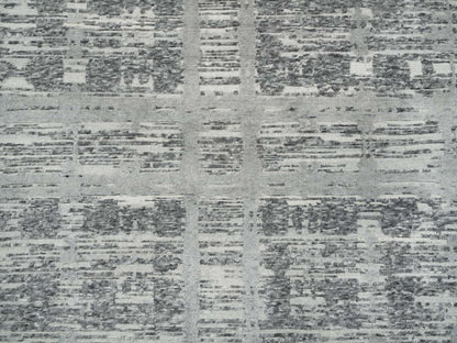 Modern / Contemporary hand-knotted wool rug in Gray, 10'1" x 10'1" — SKU O065640 (view 8)