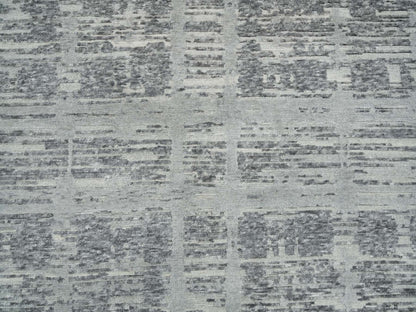 Modern / Contemporary hand-knotted wool rug in Gray, 6'1" x 9'2" — SKU O065643 (view 8)