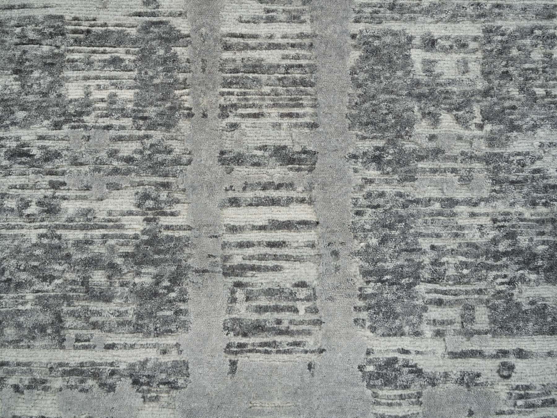 Modern / Contemporary hand-knotted wool runner in Gray, 2'7" x 27'10" — SKU O065648 (view 5)