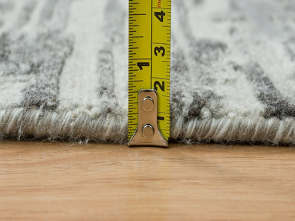 Modern / Contemporary hand-knotted wool runner in Gray, 2'7" x 27'10" — SKU O065648 (view 7)