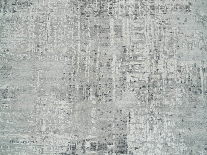 Modern / Contemporary hand-knotted wool rug in Gray, 6'1" x 6'1" — SKU O065653 (view 5)