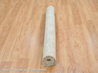 Modern / Contemporary hand-knotted wool rug in Gray, 6'1" x 6'1" — SKU O065658 (view 6)