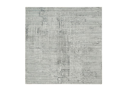 Modern / Contemporary hand-knotted wool rug in Gray, 6'1" x 6'2" — SKU O065659