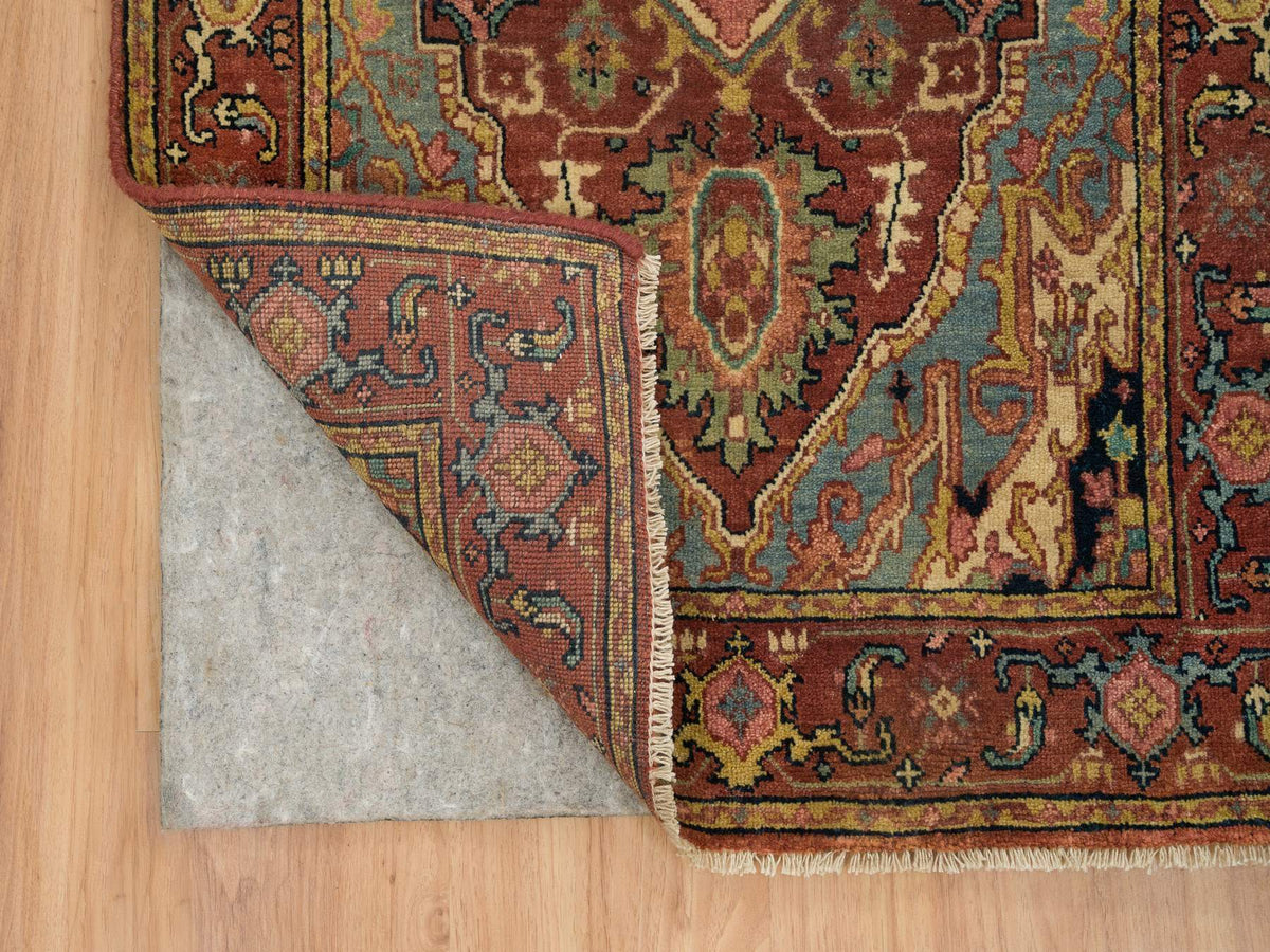 Heriz Heriz hand-knotted wool runner in Red, 2'7" x 16'2" — SKU O065721 (view 3)