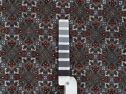 Herati Fine Oriental hand-knotted wool rug in Gray & Shadow White, 8'1" x 10' — SKU O065792 (view 7)