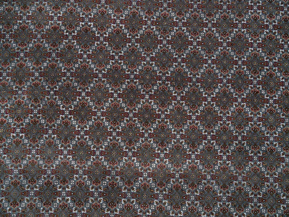 Herati Fine Oriental hand-knotted wool rug in Gray & Shadow White, 8'1" x 10' — SKU O065792 (view 8)
