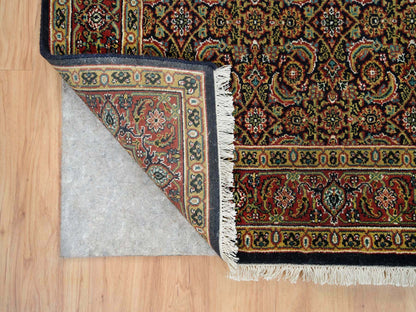 Black 4'1" x 6'3" Fine Oriental Hand knotted Wool Rug - Sku: O065803