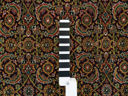 Black 4'1" x 6'3" Fine Oriental Hand knotted Wool Rug - Sku: O065803