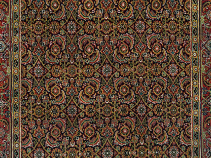 Black 4'1" x 6'3" Fine Oriental Hand knotted Wool Rug - Sku: O065803