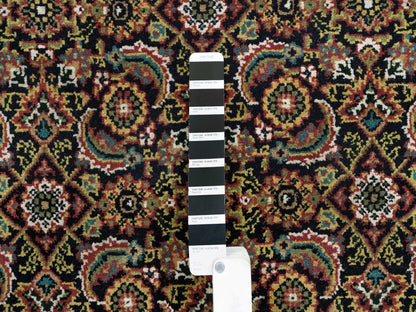 Black 4'1" x 5'9" Fine Oriental Hand knotted Wool Rug - Sku: O065804