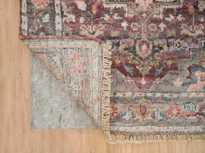 Heriz Tribal & Geometric hand-knotted wool runner in Red & Gray, 2'8" x 21'10" — SKU O065822 (view 3)
