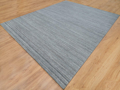 Modern / Contemporary hand-knotted wool rug in Gray, 12' x 14'11" — SKU O065836 (view 3)