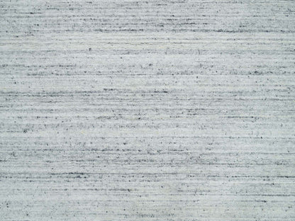 Grey 7'11" x 7'11" Modern / Contemporary Handloom Wool Rug - Sku: O065838