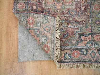 Heriz Tribal & Geometric hand-knotted wool rug in Red & Gray, 2' x 3' — SKU O065851 (view 3)