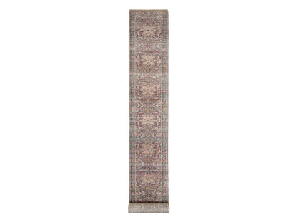 Red 2'8" x 23'10" Tribal Hand knotted Wool Rug - Sku: O065889