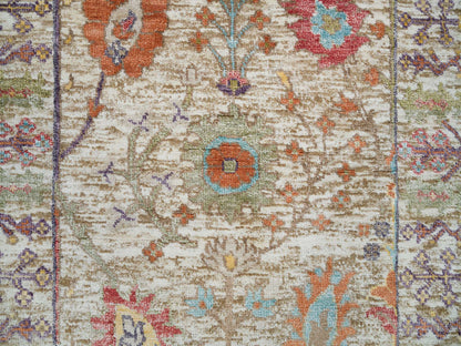 Brown 2'2" x 3'1" Wool / Silk Hand knotted Wool/Silk Rug - Sku: O065923