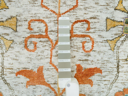 Brown 12'1" x 15'4" Wool / Silk Hand knotted Wool/Silk Rug - Sku: O065936