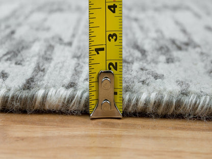 Modern / Contemporary hand-knotted wool runner in Gray, 2'7" x 25'6" — SKU O065956 (view 7)