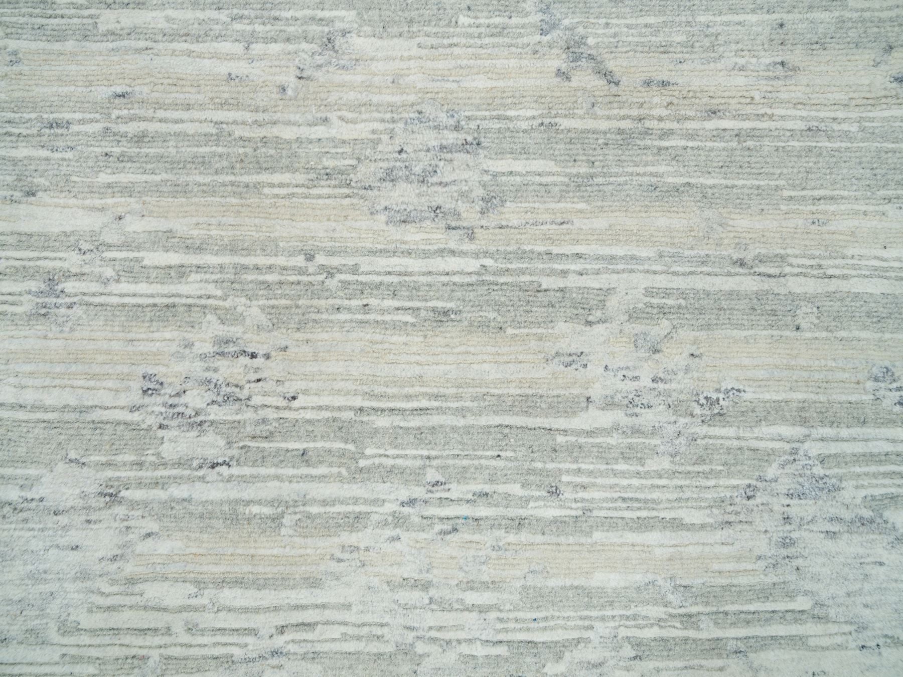 Modern / Contemporary hand-knotted wool runner in Gray, 2'7" x 22' — SKU O065957 (view 5)