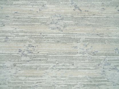 Modern / Contemporary hand-knotted wool runner in Gray, 2'7" x 22' — SKU O065957 (view 5)
