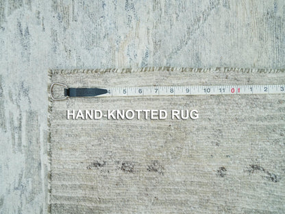 Modern / Contemporary hand-knotted wool runner in Gray, 2'7" x 22' — SKU O065957 (view 8)