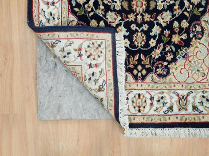 Blue 2'7" x 10'0" Fine Oriental Hand knotted Wool Rug - Sku: O065984