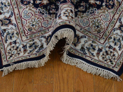 Blue 3'0" x 18'0" Fine Oriental Hand knotted Wool Rug - Sku: O066228