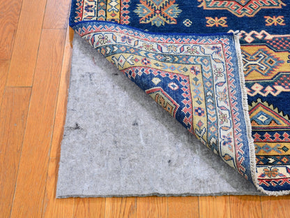 Kazak Kazak hand-knotted wool rug in Blue & Ivory, 3'9" x 5'9" — SKU O066282 (view 3)