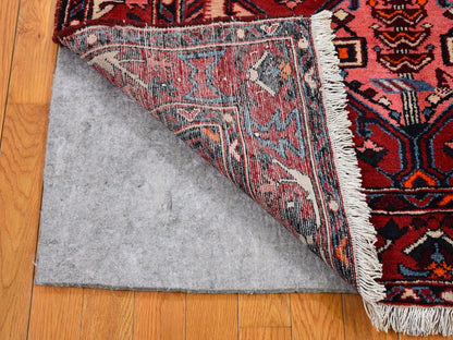 Red 4'4" x 6'8" Persian Hand knotted Wool Rug - Sku: O066339