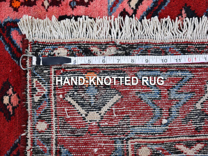 Red 4'4" x 6'8" Persian Hand knotted Wool Rug - Sku: O066339
