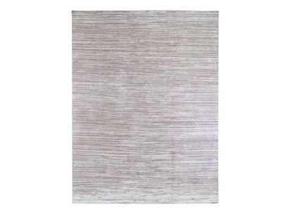 Pink 9'1" x 11'10" Modern / Contemporary Hand knotted Wool/Silk Rug - Sku: O066379