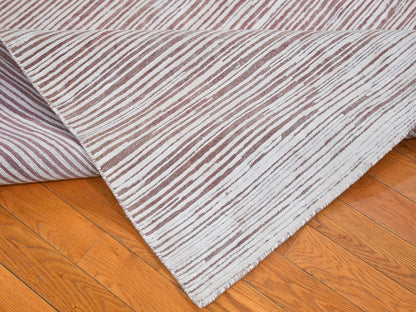 Pink 9'1" x 11'10" Modern / Contemporary Hand knotted Wool/Silk Rug - Sku: O066379